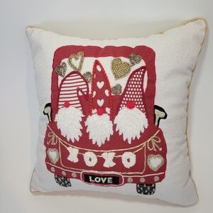 Gnome Valentines Day Pillow Isaac Mizrahi